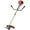 Red, variant on 52cc Gas Weed Eater with Pole Hedge Trimmer Attachment, 2-Stroke Gas Powered Hedge Trimmer, Straight Shaft Brush Cutter with Wire Trimming Head, 3-Teeth Blade, Backpack Design for Yard & Lawn Work
