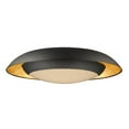 thumbnail image 1 of Maxim 35074CYGLBK Iris LED One Light Flush Mount, Gold Leaf & Black, 1 of 1