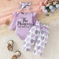 thumbnail image 5 of RTKFRFLM Valentine's Day Gift Baby Girl Clothes Set 3PC Newborn & Infant Flora Romper with Ruffle Pants Soft Cotton 0-24 Months Outfit for Photo Shoot, 5 of 6