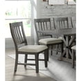thumbnail image 5 of Trestle Danish Gray Upholstered Side Chair (Set Of 2), 5 of 5