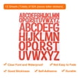 thumbnail image 3 of 624 Pieces Vinyl Letter Stickers, 12 Sheets 2 Inch Red Artistic Font Self-Adhesive Cute Alphabet Stickers, 3 of 5