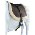 thumbnail image 3 of Horse Quilted ENGLISH Bareback PAD Trail Fleece Neoprene Brown 72F47BR, 3 of 5