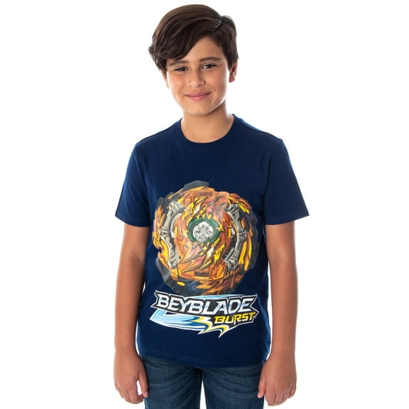 Beyblade Burst Boys' Wizard Fafnir Spinner Top Kids Short Sleeve T-Shirt