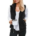 thumbnail image 4 of Women's Outwear Vests Up Sleeveless Furry Fall Winter Warm Coat With Two Pockets Artificial Wool Zip Vest Coat Women Long Jacket Scrub Jacket, 4 of 9