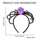 thumbnail image 2 of 2 diademas de araña de Halloween con aro de pelo de araña, diadema de lentejuelas para Halloween, accesorio de disfraz de fiesta, 2 of 7
