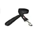 thumbnail image 3 of Dogline Comfort Microfiber Flat Leash for Dogs (W 1" L 4ft), Black, 3 of 5