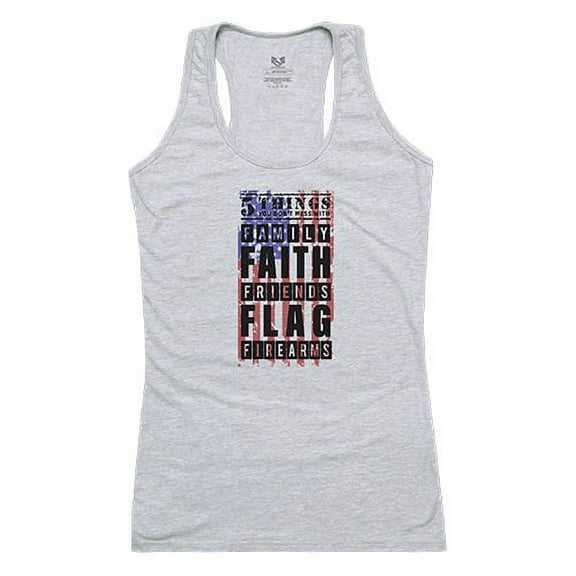 Rapid Dominance G02-U12-HGY-04 5 Things YDMW 2 Graphic Tank Top, Heather Gray - Extra Large