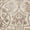 Tan, variant on 6' x 6' Terracotta Brown and Beige Floral Border Square Area Throw Rug
