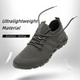 thumbnail image 2 of BUBUDENG Mens Walking Sneakers Athletic Shoes Breathable Knit Casual Shoes 7 Gray Trainers Lightweight, 2 of 8