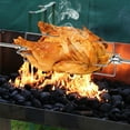 thumbnail image 3 of 2pcs BBQ Rotisserie Meat Forks Clamp Grill Meat Pimples Stainless Steel, 3 of 11