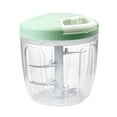 thumbnail image 1 of Manual Garlic Grinder Chopper Meat Cutter , Hand Pull Chop Chopper Manual Food Processor by KAUKKO (Green-, 1 of 3
