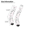 thumbnail image 4 of Haiem Alpacas and Hearts Socks, Funny Novelty Crazy Design Cotton Socks Sports Socks Knee High Socks For Men, Women,1Pairs - Gift For Working Friends, 4 of 8