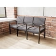 thumbnail image 2 of Pemberly Row Waiting Reception 3 Seat Tandem Seating Wood Frame in Black, 2 of 5