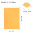 thumbnail image 2 of 100uds Cuero Textura Papel Encuadernación Cubiertas, Encuadernación Presentación Cubiertas para Negocio Documentos, 8.5x11 Pulgadas, 12 Mil 83 Lb, Naranja Amarillo, Sin Perforar, 2 of 7