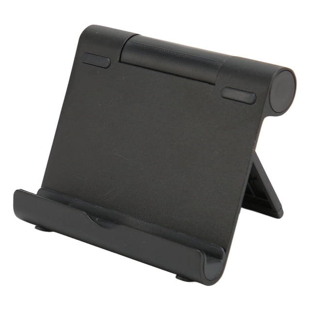 Phone Stand, Tablet Holder Foldable Portable Aluminum Alloy Silicone For Home Silver,Black