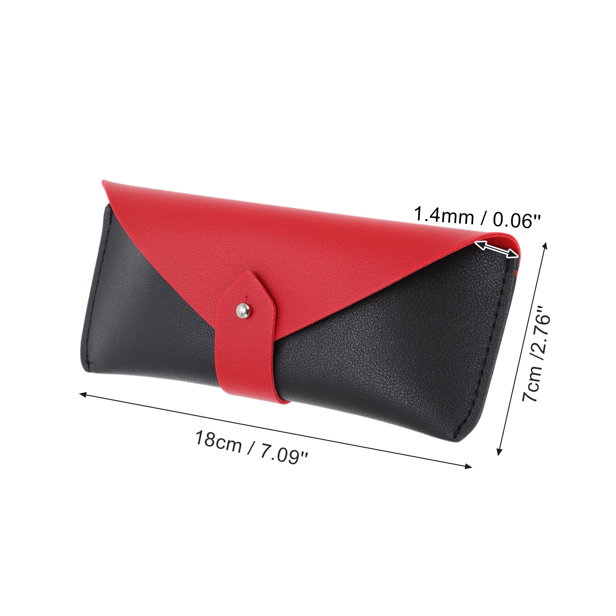 Unique Bargains Soft Eyeglasses Case Portable Eyeglasses Storage 1 Pc Black