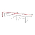 thumbnail image 3 of Legacy 192" Modular Racetrack Conference Table with 2 Power Data Grommets- Ash Grey, 3 of 7