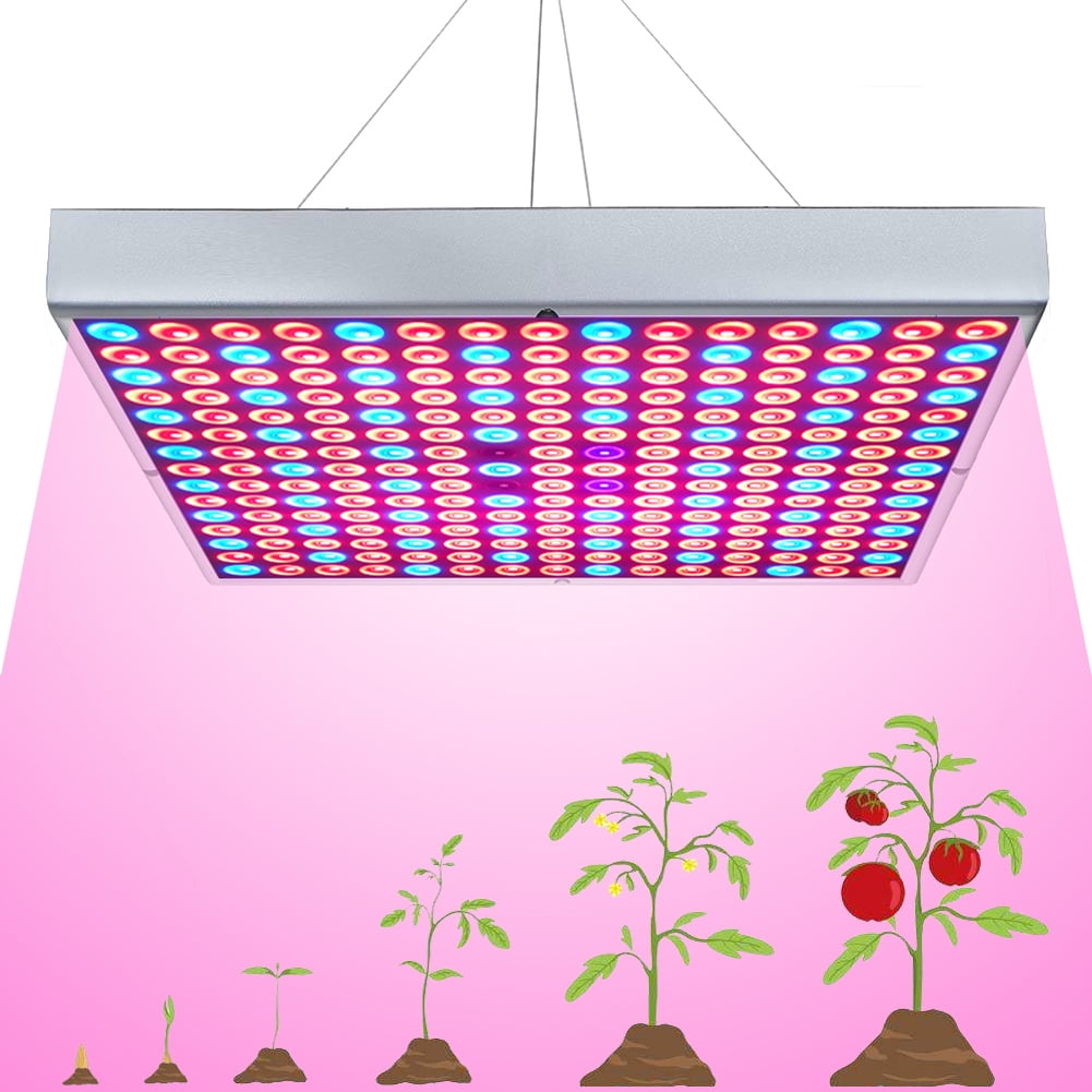 LED Grow Light for Indoor Plants Growing Lamp 225 LEDs UV IR Red Blue Full Spectrum Plant Lights Bulb Panel for Hydroponics Greenhouse Seedling Veg and Flower