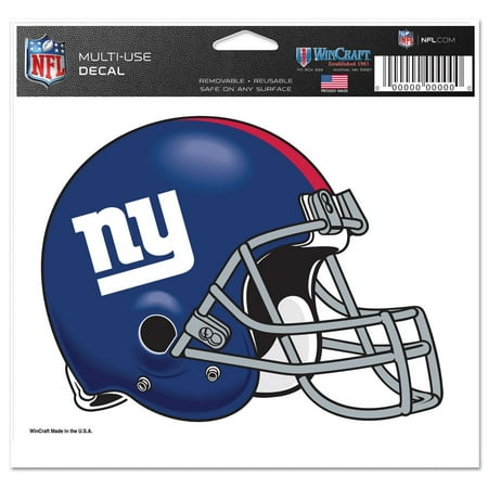 New York Giants Official NFL 4 inch x 6 inch Car Window Cling Decal by Wincraft