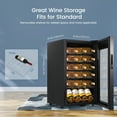 thumbnail image 6 of Garvee 24 Bottle Freestanding Wine Cooler Refrigerator with Glass Door for Bar, Party, Winery, Black, 6 of 8