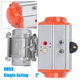 thumbnail image 2 of Pneumatic Actuated Ball Valve, Ball Valve, Three-piece Single-acting Pneumatic Ball Valve Modern 2" Three-piece Single-acting Pneumatic Ball Valve, 2 of 19