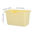 thumbnail image 2 of Phenofice Kitchen Compost Bin Plastic Wall Mount Trash Bin Light Yellow 1Pack For Household Users Bathroom, 2 of 8