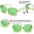 thumbnail image 5 of FEISEDYRetro Square Round Oversized Women Sunglasses Large Frame Vintage Women Shades B7075, 5 of 12