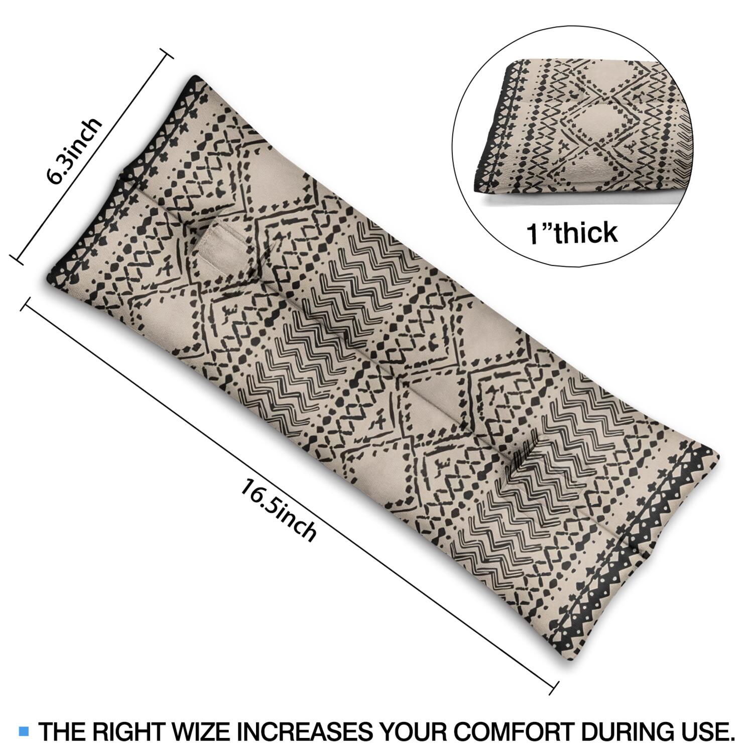 Post-Hysterectomy Seat Belt Pillow Abdominal Protection Cushion (Ethnic)