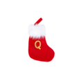 thumbnail image 2 of Christmas Stocking Featuring Red Velvet Texture and Personalized Letter Design, Christmas Tree Decorations for Holiday Decor and Cozy Family Gatherings, Christmas Gift Christmas, 2 of 7