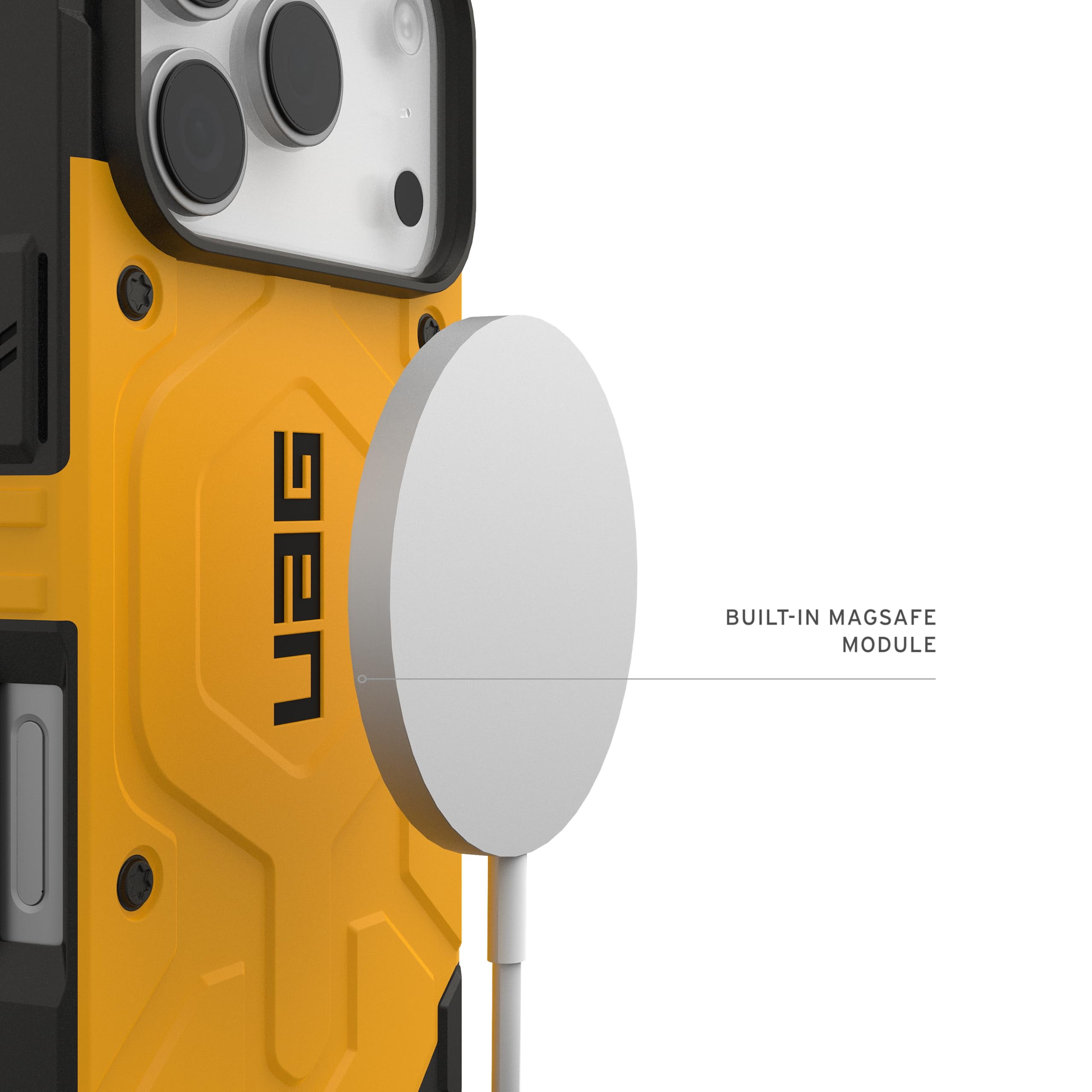 UAG iPhone 17 Pro Case Pathfinder - Compatible with MagSafe Military Grade Protective Cover, Heritage Yellow