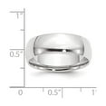 thumbnail image 3 of 10k White Gold 7mm Lightweight Comfort Fit Wedding Band Size 5.5, 3 of 4