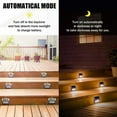 thumbnail image 6 of HESHENG Outdoor Solar Powered Lights, Solar Led Waterproof Lighting for Deck, Fence, Patio, Front Door, Stair, Landscape, Yard and Driveway Path, Warm Light 2PACK, 6 of 7