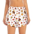 thumbnail image 4 of Lsque Autumn Maple Leaf with Hedgehog Printed Women's Running Shorts with Liner Pockets,Elastic Quick Dry Workout Athletic Gym Yoga Shorts,Womens High Waist Shorts-X-Large, 4 of 9