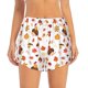thumbnail image 2 of Balery Autumn Maple Leaf with Hedgehog Pantalones cortos deportivos para mujer con forro y dos bolsillos, elásticos, para entrenamiento, gimnasio, yoga-Large, 2 of 7
