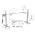thumbnail image 6 of INTSUPERMAI 90lbs Rotisserie Grill Spit Roaster Tripod Electric Motor Stainless Steel Lamb Skewer, 6 of 8