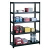 Safco Boltless Steel Shelving Five-Shelf 48w x 18d x 72h Black 5246BL