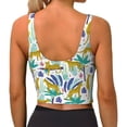 thumbnail image 3 of Lsque Summer Leopard Printed Women'S Sports Bra, Compression, Moisture Wicking, High-Impact Sports Bra For Women,Supportive sports bra-Small, 3 of 9