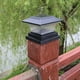 thumbnail image 2 of Solar Post Post Light Waterproof Outdoor Cap Lights Decorative Fence Lamps for Patio Garden Outdoor Paved Pathway (Black), 2 of 5