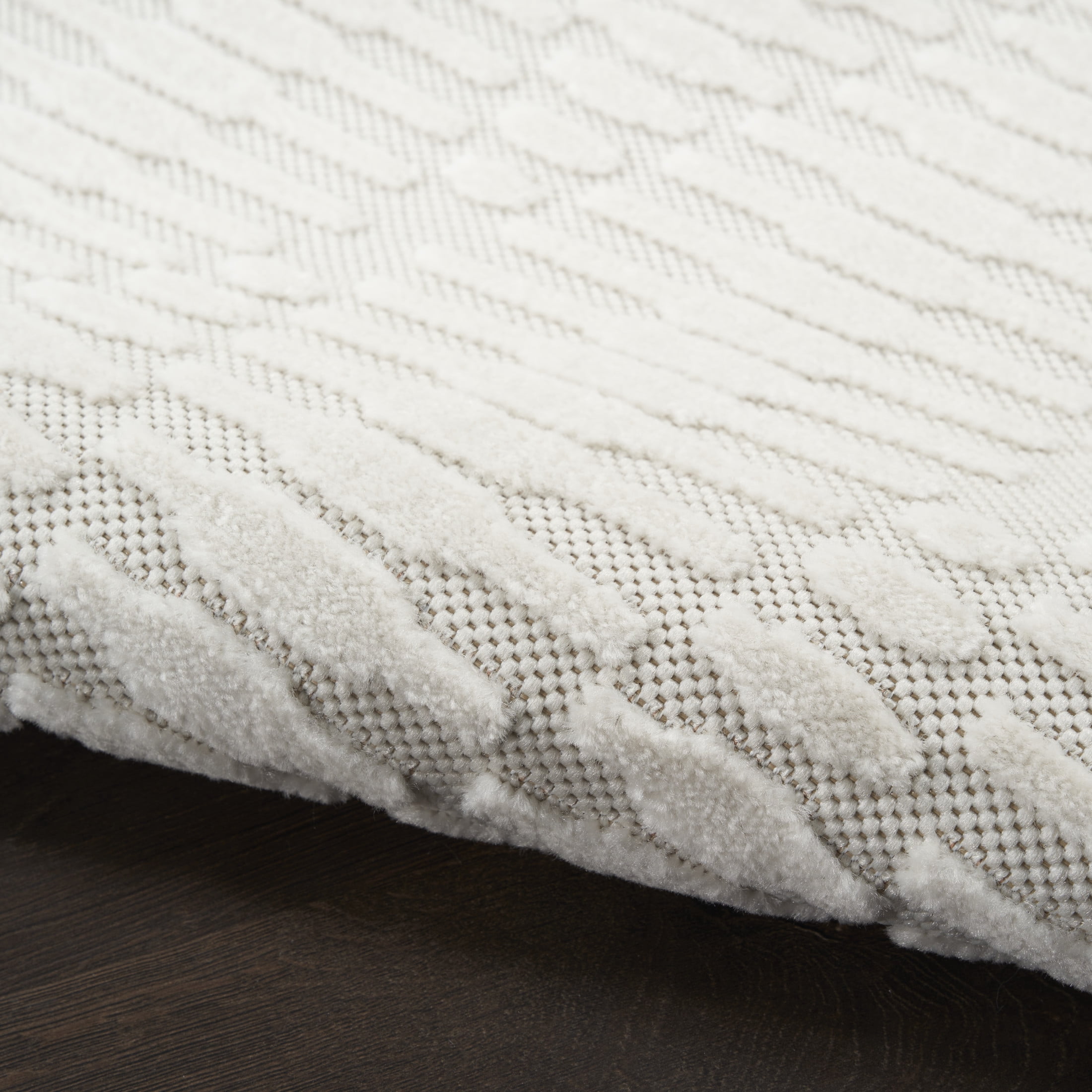 Nourison Casual 6'7" x 9'2" Ivory Modern Indoor Rug