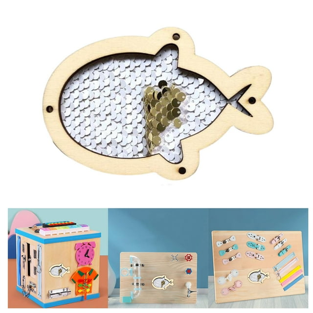 Tablero ocupado para , accesorios de bricolaje, juguete Montessori de habilidad , juguetes educativos para , juguetes de viaje para , Blanco con aureato CUTICAT Material de tablero ocupado