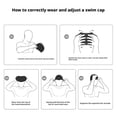 thumbnail image 6 of Waterproof Hair-Protecting Silicone Swim Cap - Soft Tear-Resistant Cap for Daily Swimming, 6 of 6