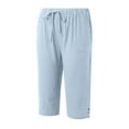 thumbnail image 4 of WILLBEST Pantalones Casuales para Mujer, Moda Femenina, Lisos, Casuales, Holgados, con Bolsillos, Elásticos, de Cintura Alta, para Uso Diario y Comodidad. Extra Grande, 4 of 8