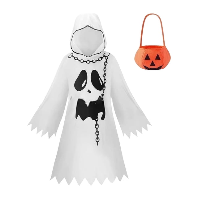 Disfraces de fantasmas para niños para Halloween, festivales y actuaciones en el escenario. 150 centímetros