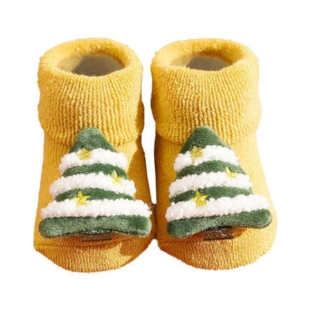 

Baby Socks 1 Pairs Autumn And Winter Thickened Baby Socks Antiskid Baby Floor Socks Children Christmas Socks Cartoon Kids Socks A M