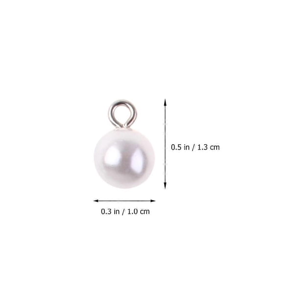 Pearl Button Sweater Shirt Button for Decorating 100Pcs White Embellishments
