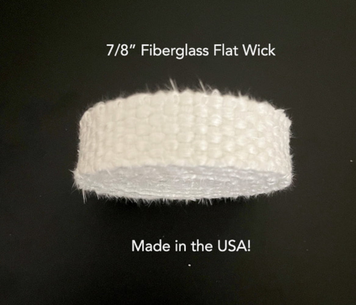 Firefly Flat Fiberglass Replacement Wicks, 5/8 in x 5 ft, for Oil Lamps & Lanterns