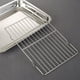thumbnail image 3 of Bearachild Colador Rectangular Platos de almacenamiento de verduras Utensilios para hornear de acero inoxidable Rejilla de enfriamiento de alambre Cocina y Comedor 36×27×4.8 cm Bearachild HA067652-02, 3 of 6