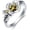 02-Primrose, variant on Vintage Birthday Flower Rings for Women 925 Sterling Silver Birth Flower Jewelry Gifts for Mom Wife