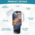 thumbnail image 2 of Yayeee 40oz Stainless Steel Tumbler with Handle Double Insulated Bottle, Ethereal Mountain, 2 of 8
