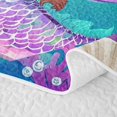 thumbnail image 5 of Erosebridal Cute Mermaid Twin Quilt Set,Coral Underwater Art Twin Coverlet Set For Girls,2 Pieces, 5 of 7